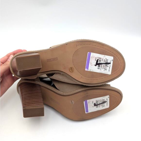 Vince Camuto Fareena Cutout Block Heel Bootie Women's Natural Size US10M EU41.5 - Picture 7 of 12